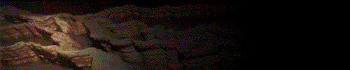 Spotlight pan of Carter Cave
